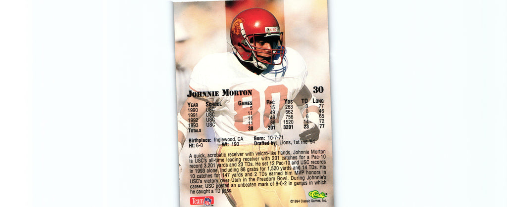 Johnnie Morton 1994 Classic #30