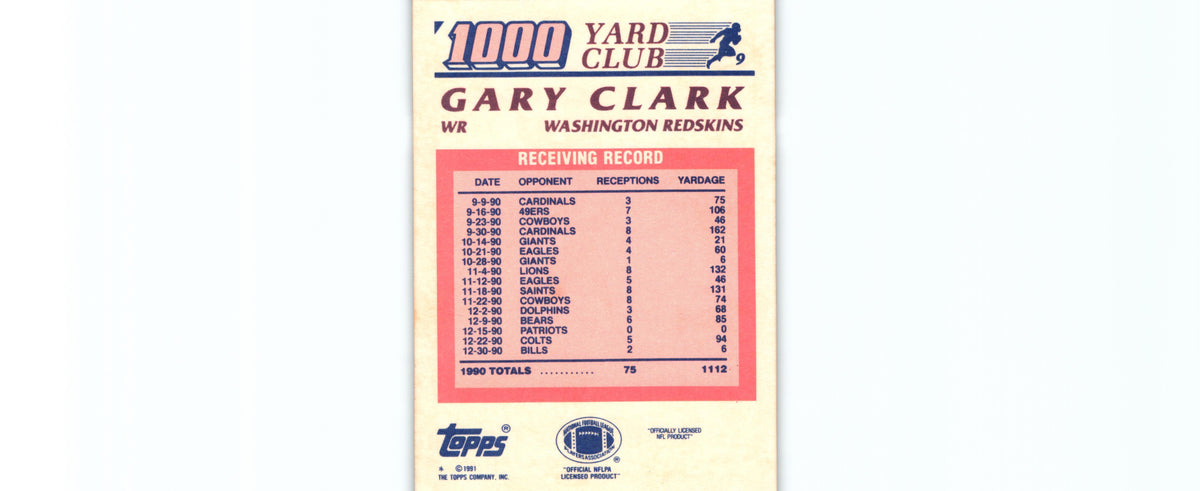 Gary Clark 1991 Topps #9