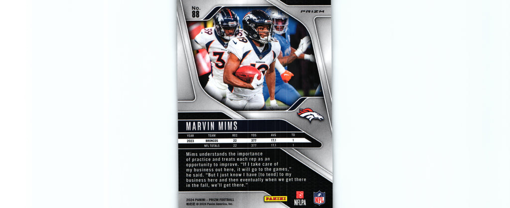 Marvin Mims 2024 SILVER Prizm #88