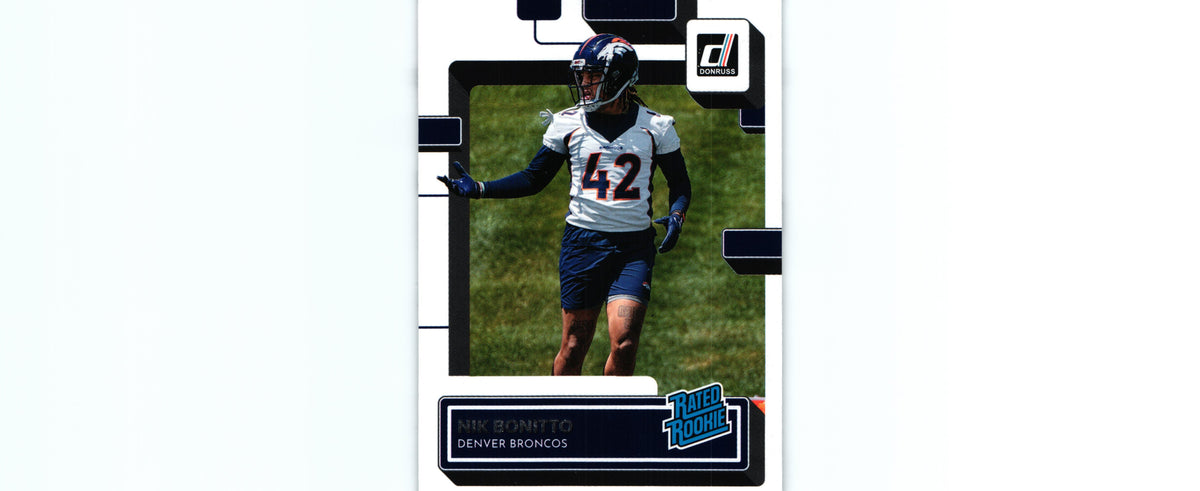 Nik Bonitto 2022 Donruss #380 RC, Bronco