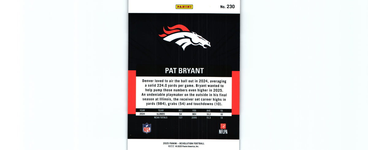 Pat Bryant 2025 Revolution #230 RC