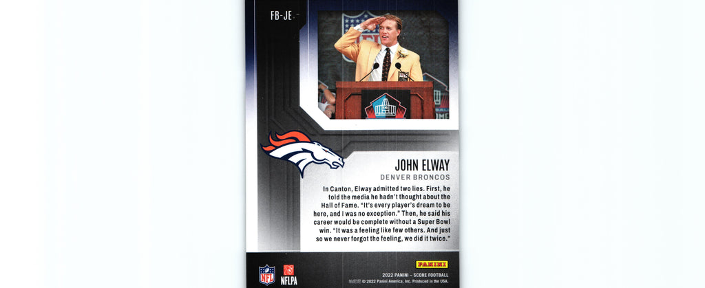 John Elway 2022 Score FB-JE