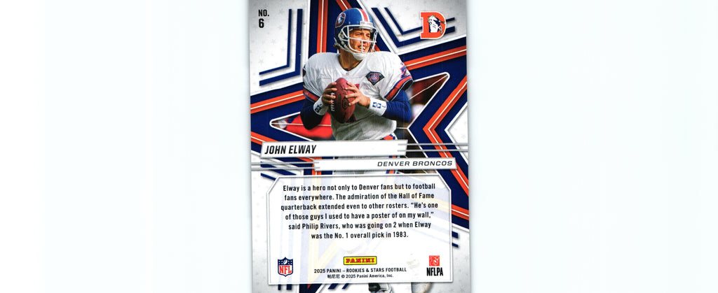 John Elway 2025 ORANGE Rookies&Stars #6 /249