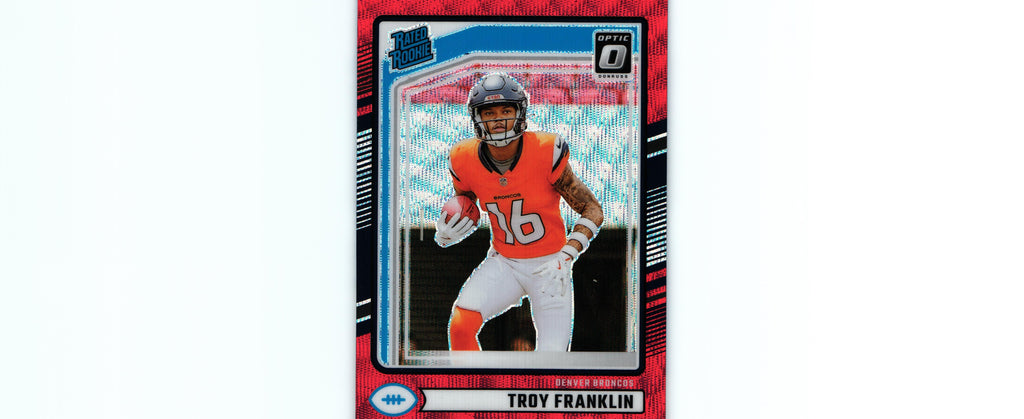Troy Franklin 2024 RED WAVE Donruss Optic #338 RC