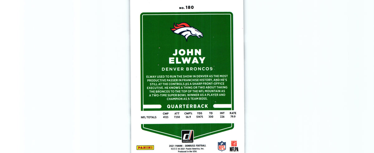 John Elway 2021 VARIATION Donruss #180.2
