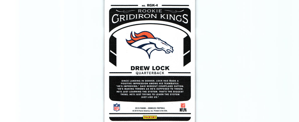 Drew Lock 2019 Donruss R-4 RC