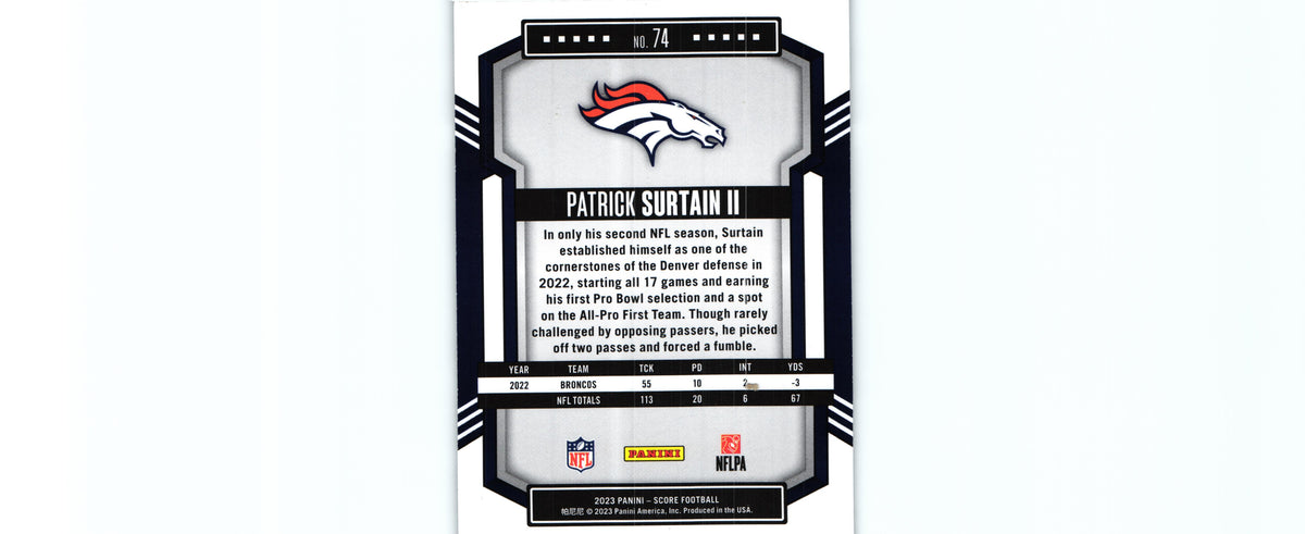 Patrick Surtain 2023 SCORECARD Score #74