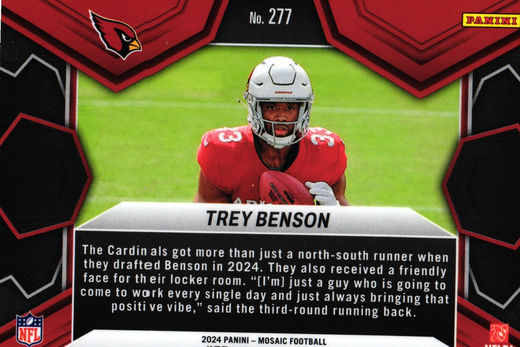Trey Benson 2024 Mosaic #277 RC