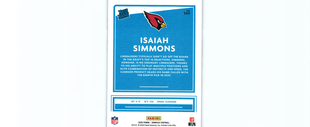 Isaiah Simmons 2020 CANVAS Donruss #349 RC
