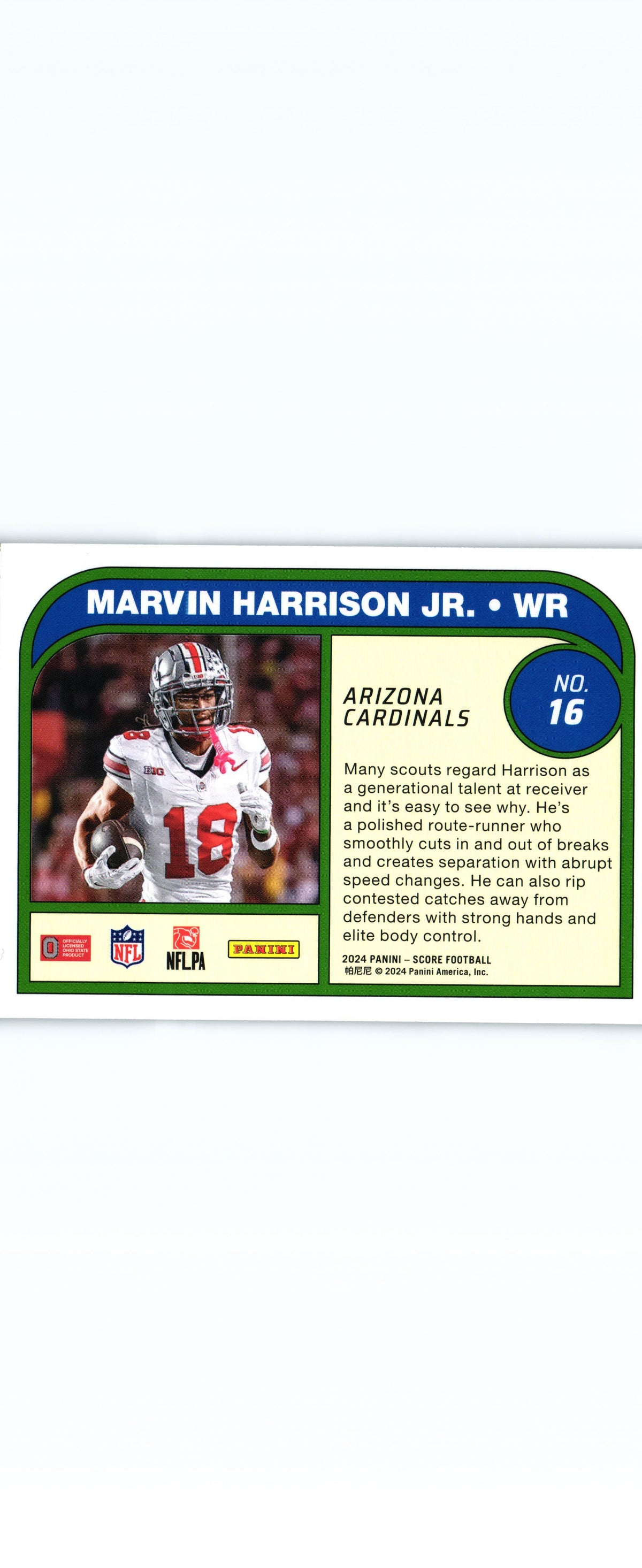 Marvin Harrison 2024 Score #16 RC