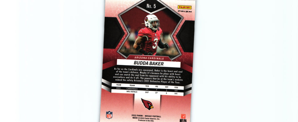 Budda Baker 2022 SILVER MOSAIC Mosaic #5
