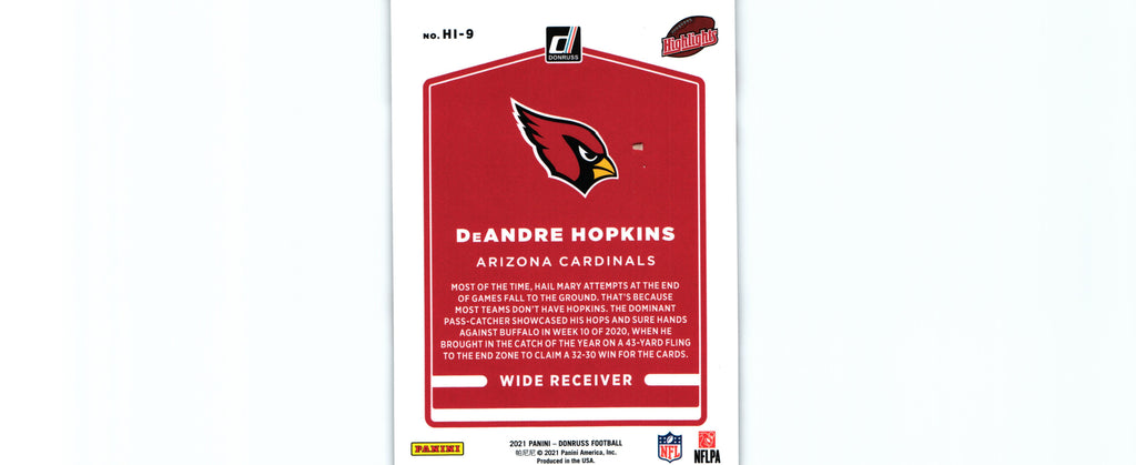 DeAndre Hopkins 2021 Donruss HI-9