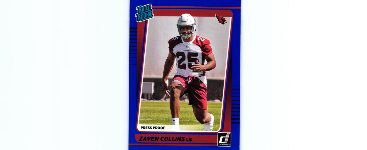Zaven Collins 2021 PRESS PROOF BLUE Donruss #334 RC
