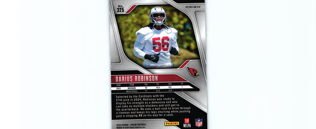 Darius Robinson 2024 RED WHITE&BLUE Prizm #325 RC