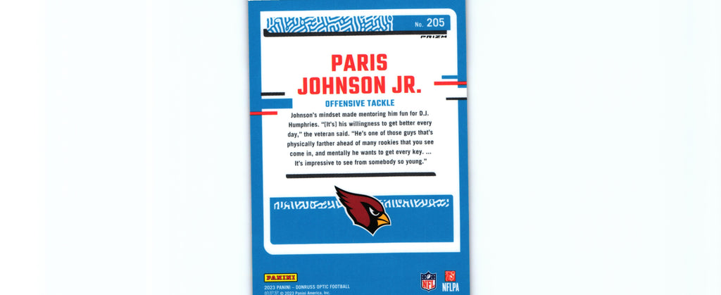 Paris Johnson 2023 PINK Donruss #205 RC