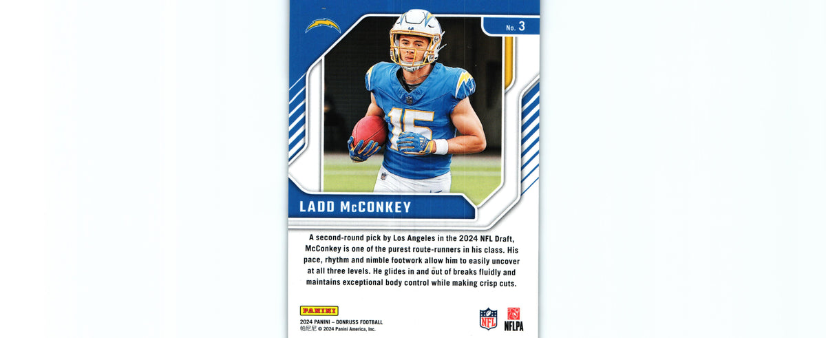 Ladd McConkey 2024 Donruss #3 RC