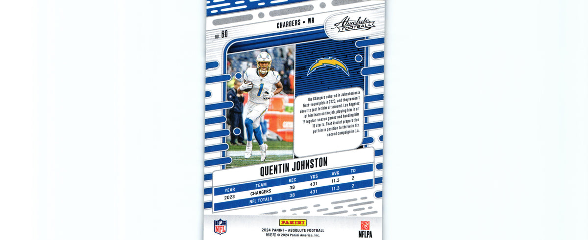 Quentin Johnston 2024 BLACK Absolute #60