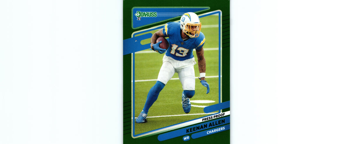 Keenan Allen 2021 PRESS PROOF GREEN Donruss #73