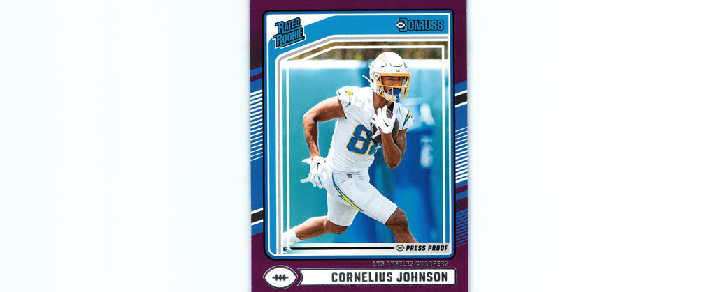 Cornelius Johnson 2024 PRESS PROOF PURPLE Donruss #377 RC