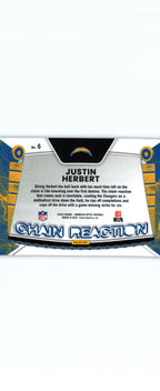 Justin Herbert 2025 Donruss Optic #6