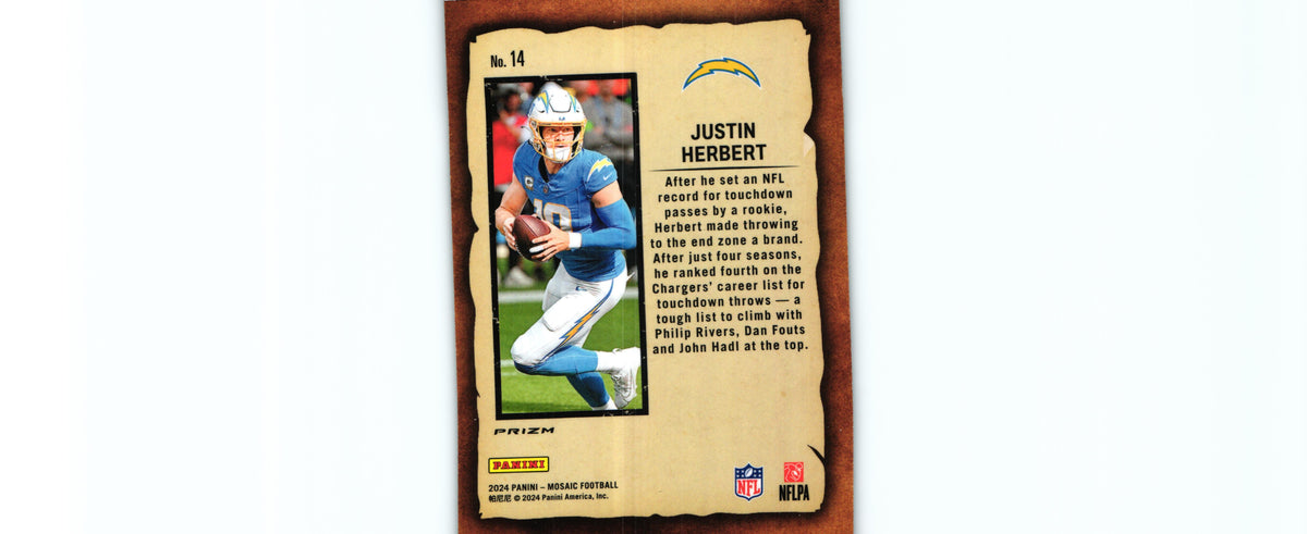 Justin Herbert 2024 GREEN Mosaic #14