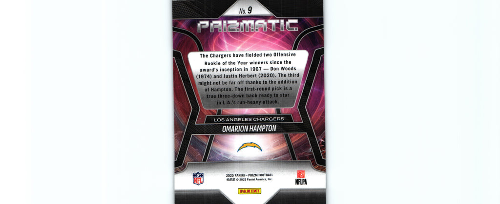 Omarion Hampton 2025 Prizm #9 RC