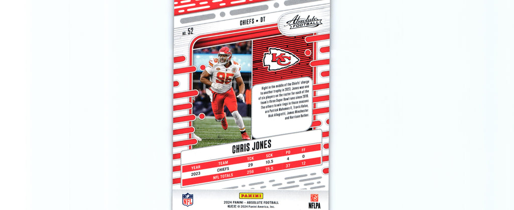 Chris Jones 2024 RED&BLUE Absolute #52