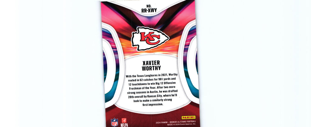Xavier Worthy 2024 Rookies&Stars RR-XWY RC