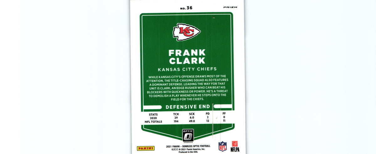 Frank Clark 2021 HOLO Donruss Optic #36