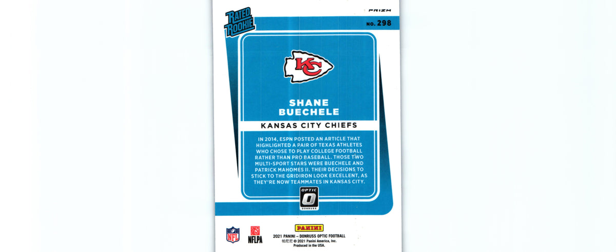 Shane Buechele 2021 BLUE SCOPE Donruss Optic #295 RC