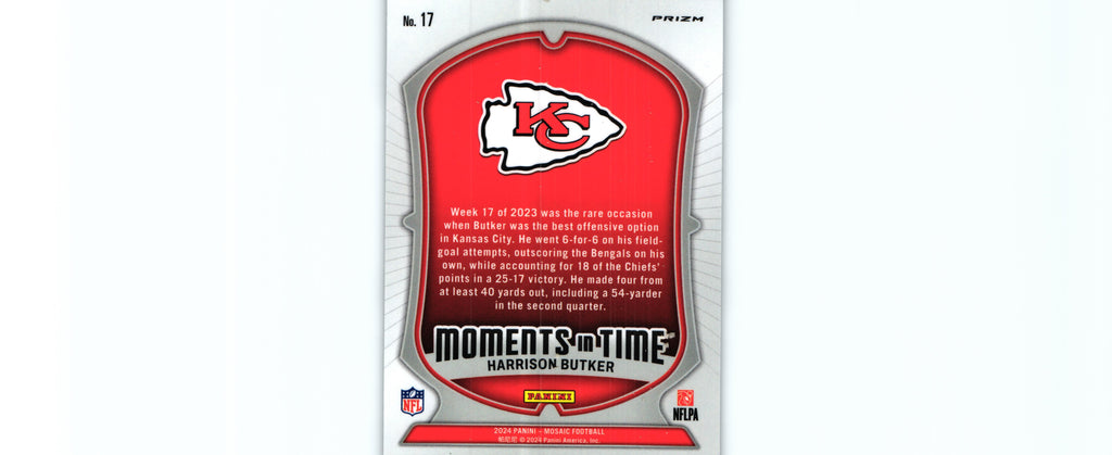 Harrison Butker 2024 NO HUDDLE SILVER Mosaic #1
