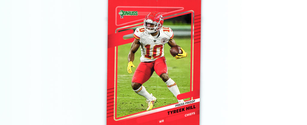 Tyreek Hill 2021 PRESS PROOF RED Donruss #117