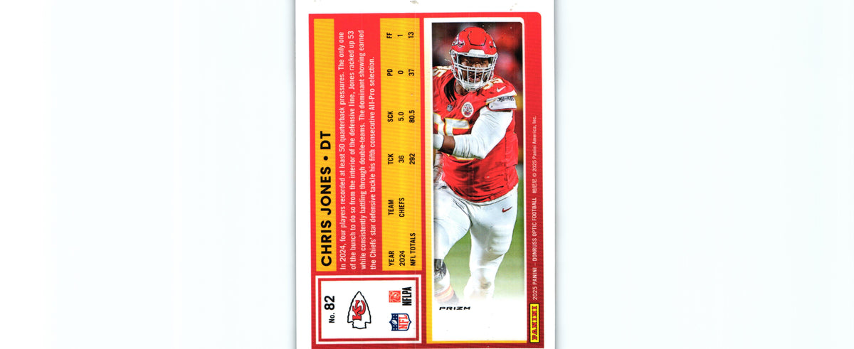 Chris Jones 2025 HOLO Donruss Optic #82