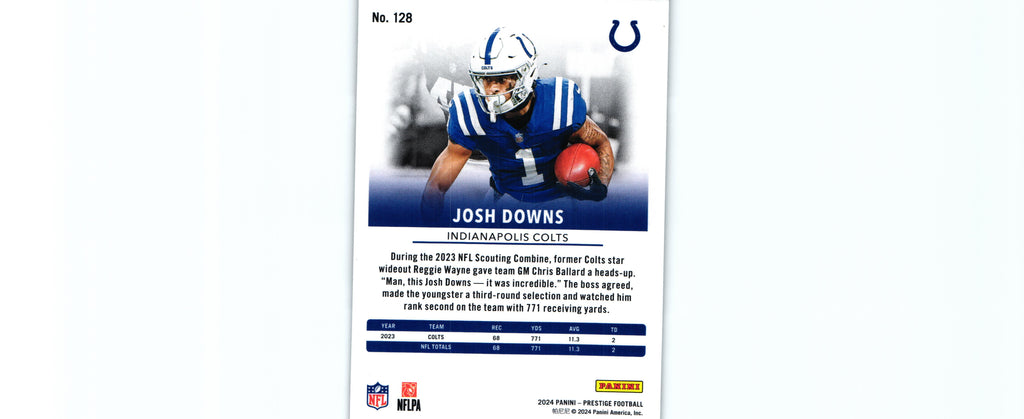 Josh Downs 2024 DIAMOND Prestige #128