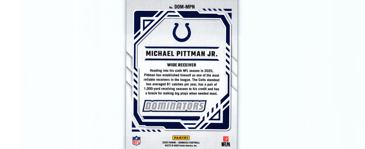 Michael Pittman 2025 Donruss DOM-MPN