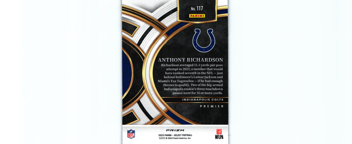 Anthony Richardson 2023 SILVER DIE CUT Select #117 RC