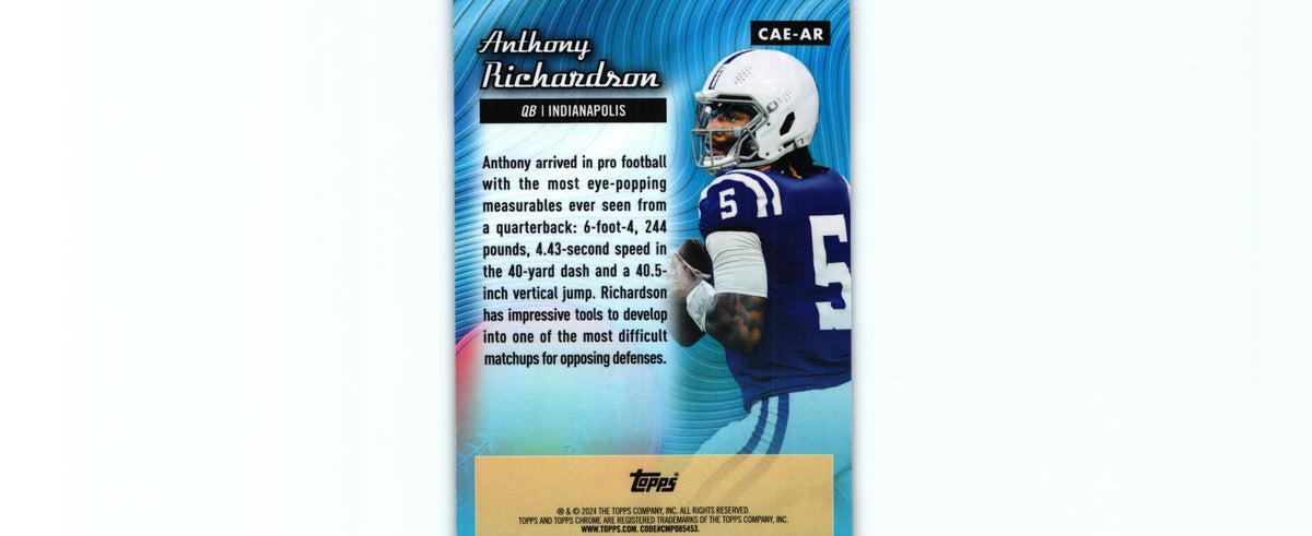 Anthony Richardson 2024 Topps CAE-AR
