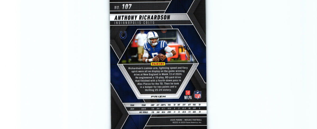 Anthony Richardson 2025 GREEN Mosaic #107