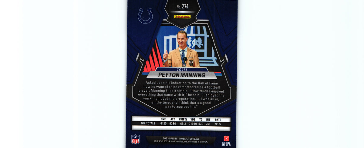 Peyton Manning 2023 Mosaic #274