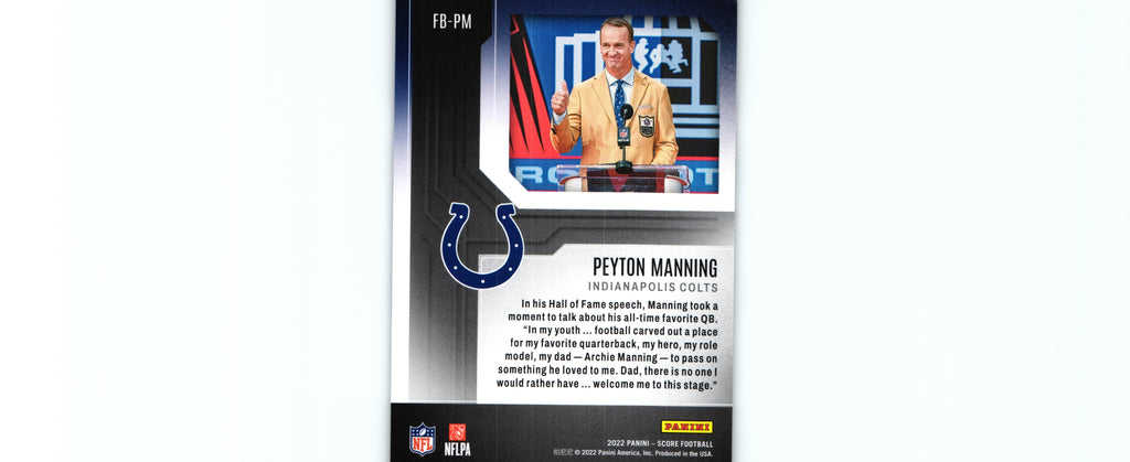 Peyton Manning 2022 Score FB-PM
