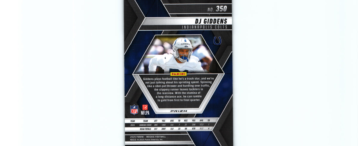 DJ Giddens 2025 GREEN Mosaic #350 RC