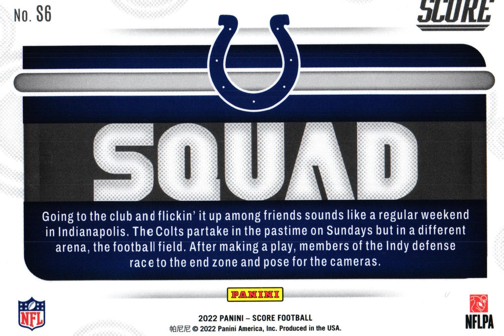 Indianapolis Colts 2022 Score S6, "Squad"