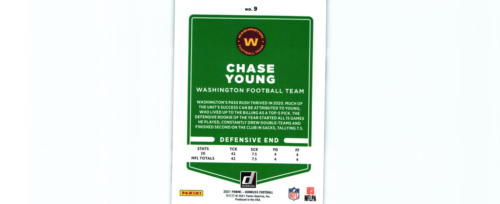 Chase Young 2021 VARIATION Donruss#9