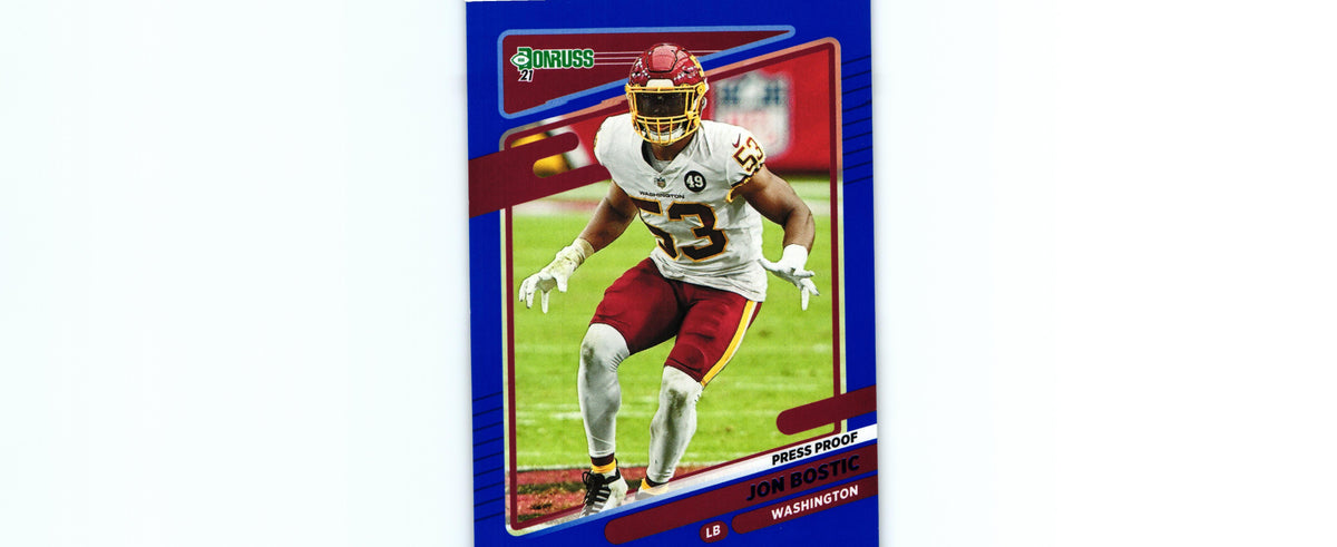 Jon Bostic 2021 PRESS PROOF BLUE Donruss #10