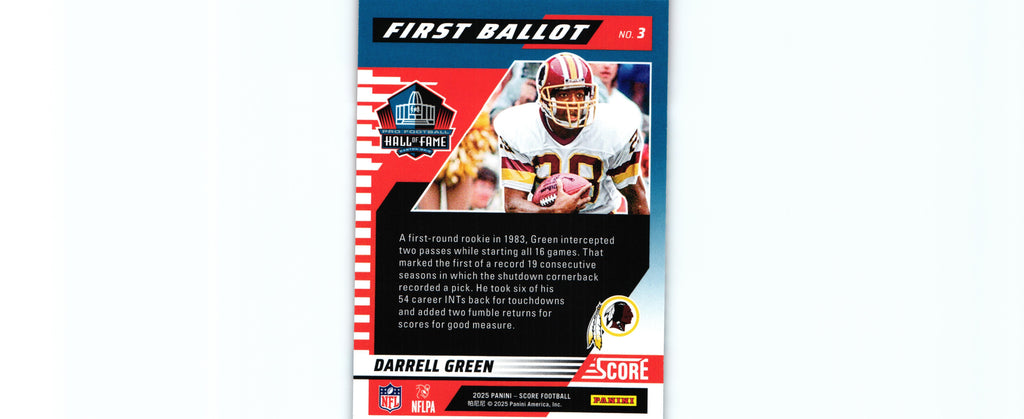 Darrell Green 2025  Score #13