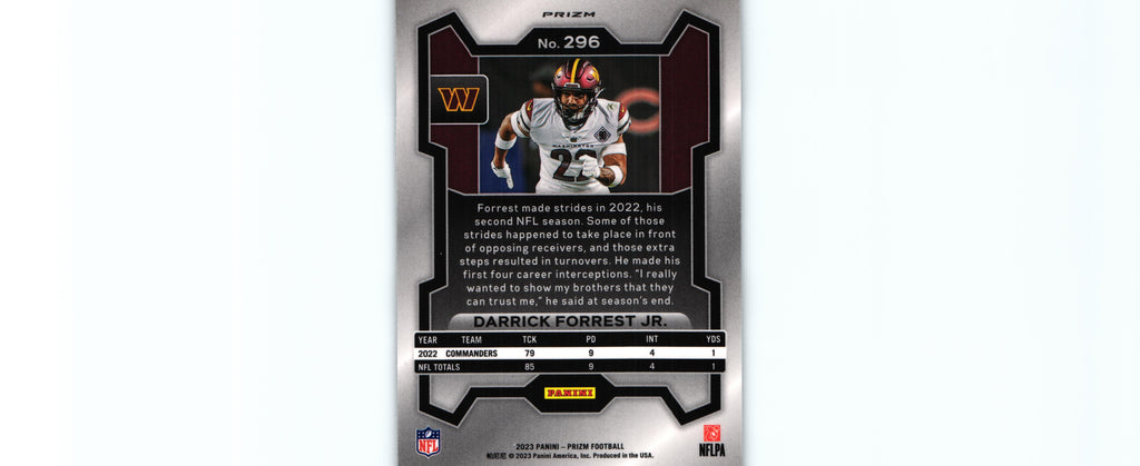 Darrick Forrest 2023 SILVER Prizm #296