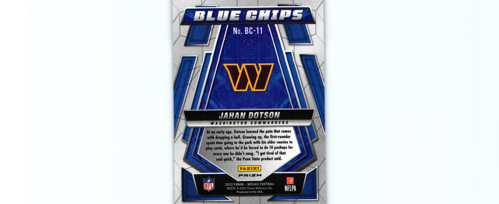 Jahan Dotson 2022 Mosaic BC-11 RC