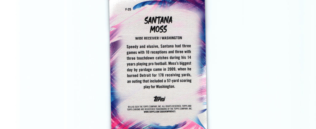 Santana Moss 2024 Topps F-25