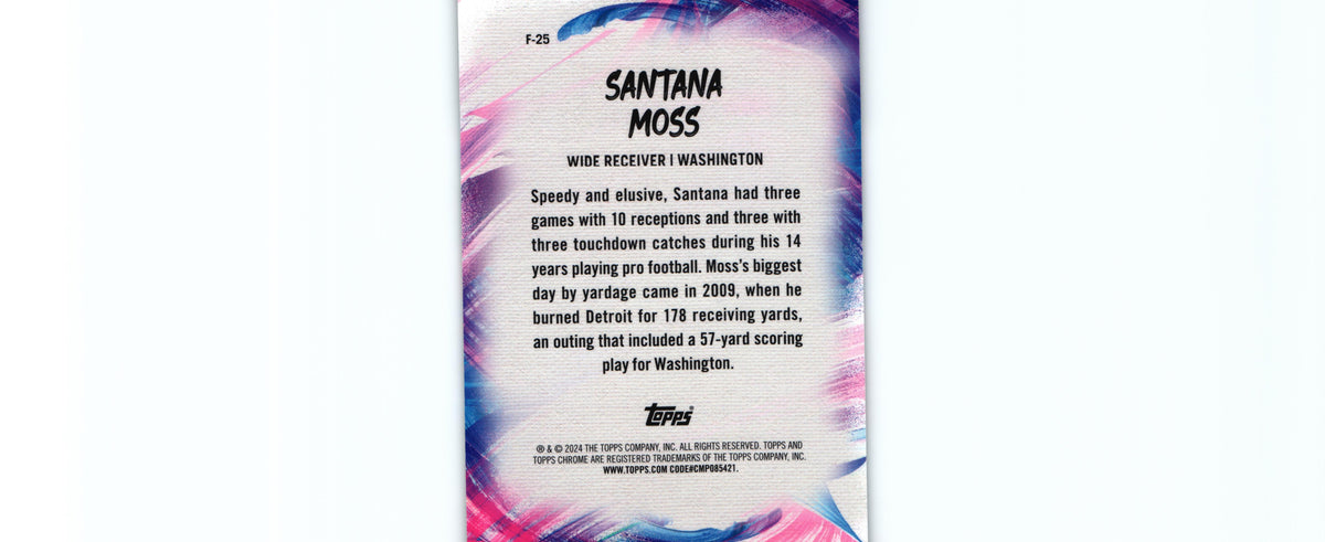 Santana Moss 2024 Topps F-25