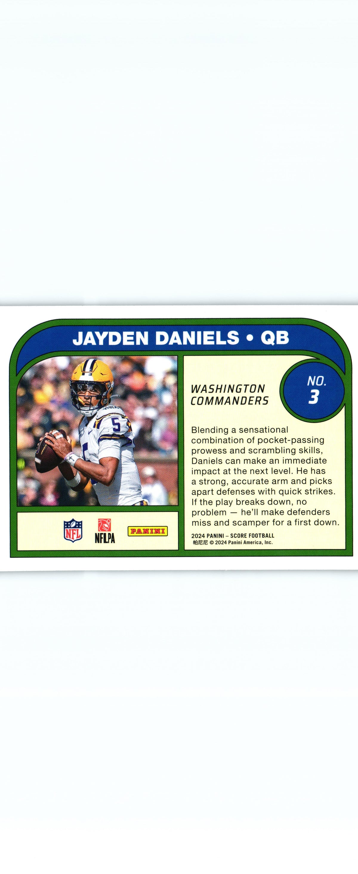 Jayden Daniels 2024 Score #3 RC